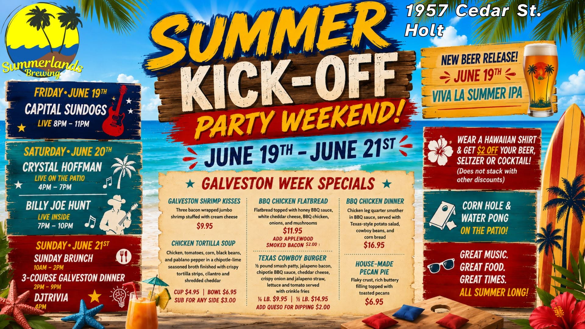 6/19/26 - 6/21/26 Summer Kick-Off Party